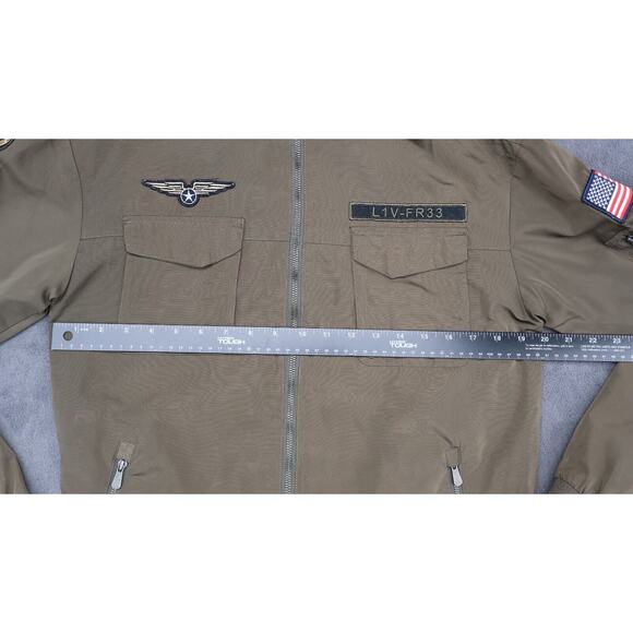 CSG Champs Sports Gear Jacket w/ Military Patches Lined Full Zip - Size: S/P - Picture 16 of 16